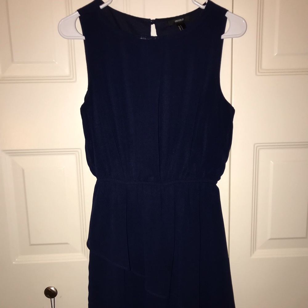 Forever 21 navy blue short formal dress sleeveless